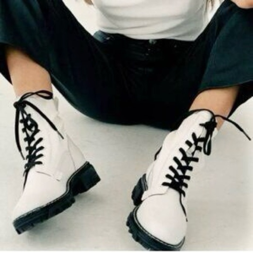 -Rag & Bone - Shiloh Boot - Antique White - Sz 38 worn once